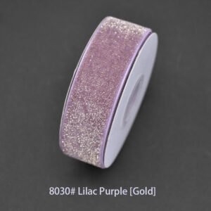 8030# Lilac Purple [Gold] Starry velvet Ribbon