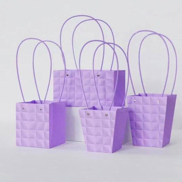 S12 Square Grain Violet Purple flower packaging box