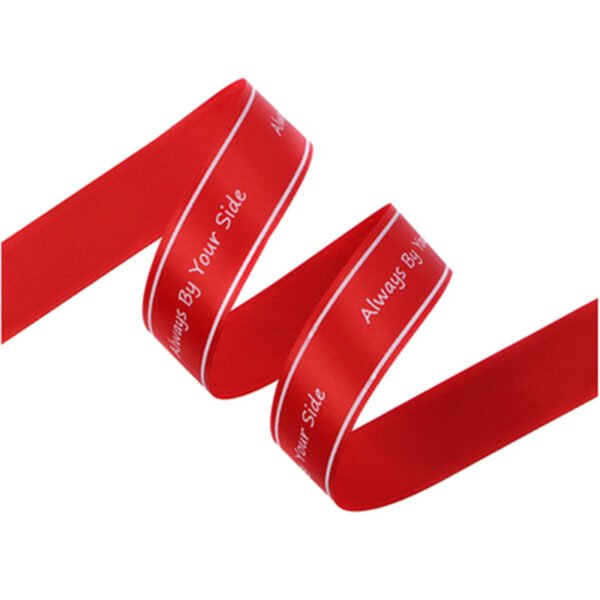 Always by your side bright red ribbon