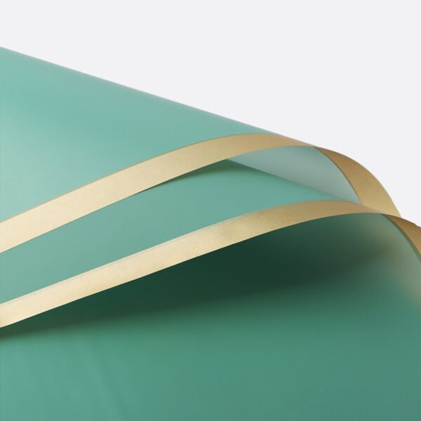 Emerald Green【20 sheets gold-rimmed jelly film】