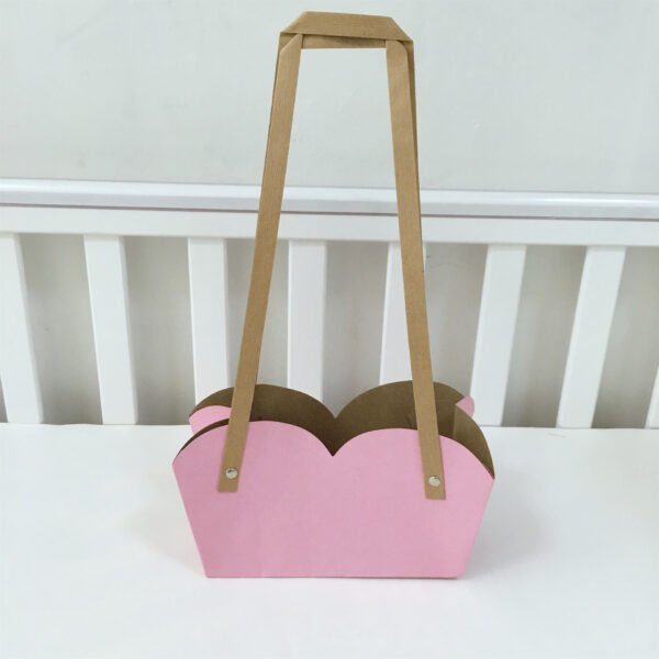 Waterproof Kraft Paper Plant Flower Bag with Handle for Storage - Image 11