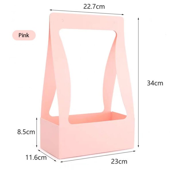 Foldable White Cardboard Waterproof Flower Basket Box