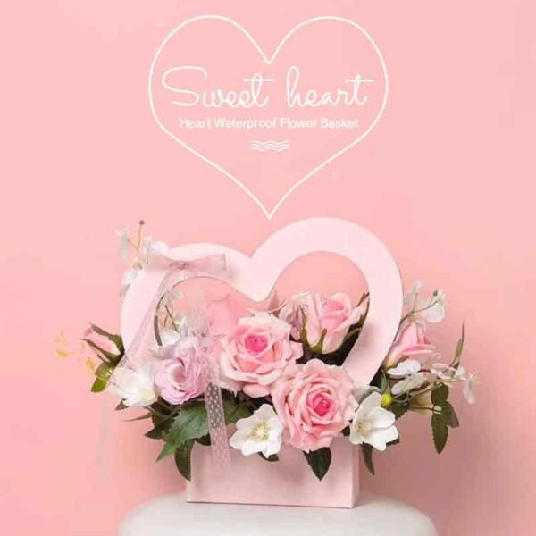 Heart Waterproof Portable Flower Basket