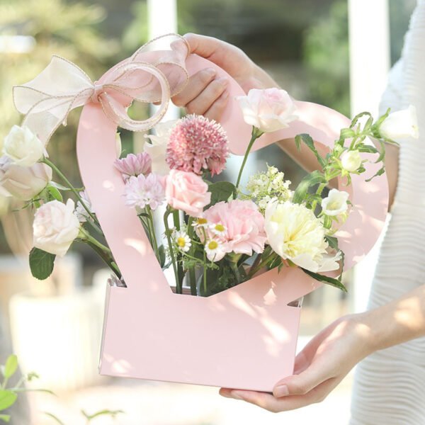 Heart Waterproof Portable Flower Basket