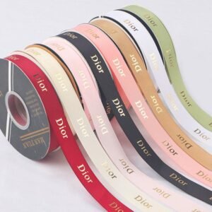 stamping thread printed english ribbon