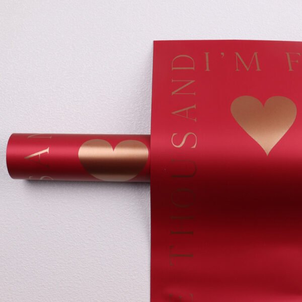 Red valentines paper