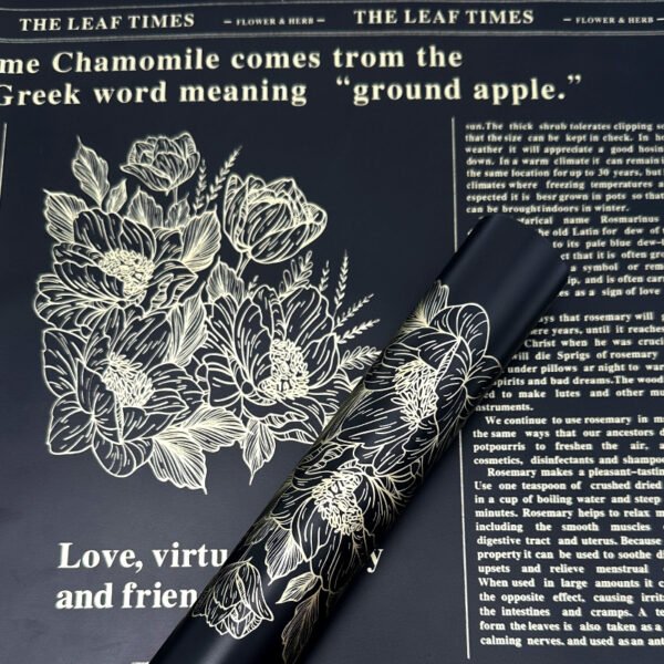 Herbal Plants Flower Wrapping Paper
