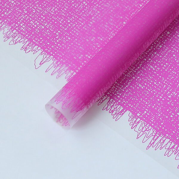 Matte Neon Wrapping Paper with Knitted Pattern for Crafts