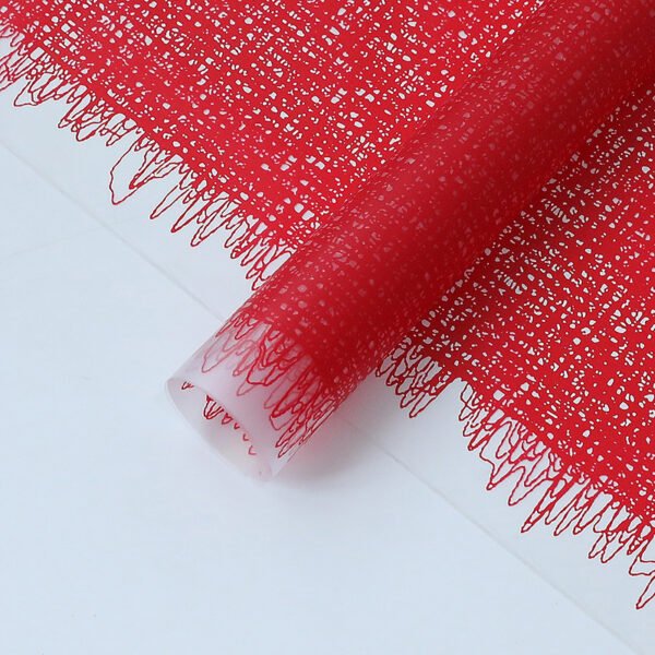 Matte Neon Wrapping Paper with Knitted Pattern for Crafts