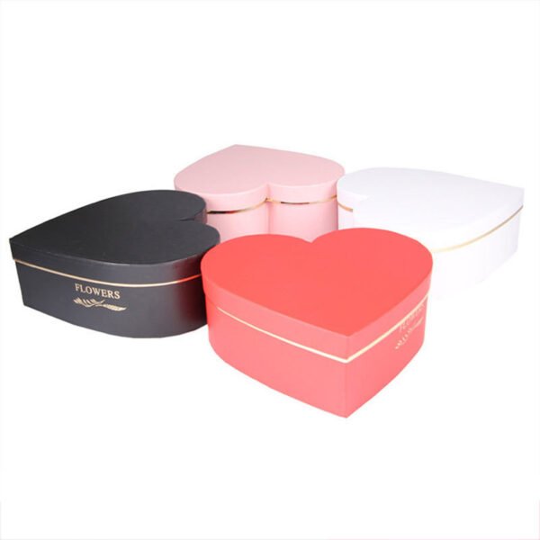 Heart Shaped Gold Stamping Gift Box