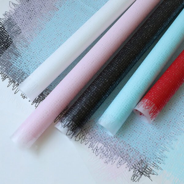 Matte Neon Wrapping Paper with Knitted Pattern for Crafts