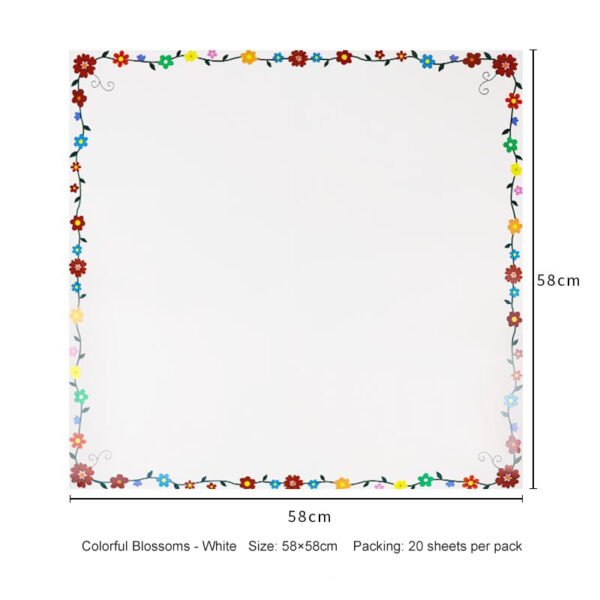 Small Floral Border Flower Wrapping Paper
