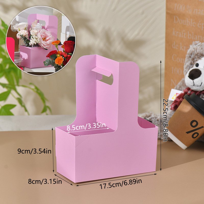 Hand Craft Box Flower Gift Bag for Bouquet Packaging