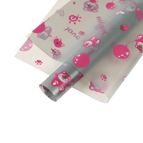 Balloon Strawberry Bear Wrapping Paper