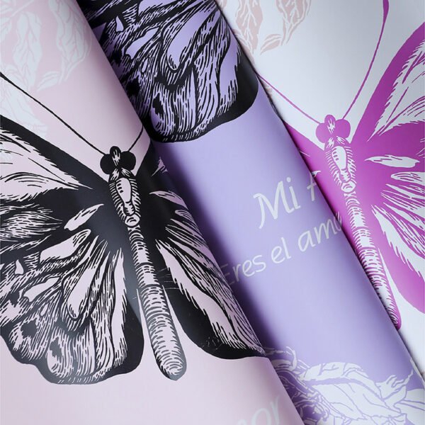 Butterfly Spring Flower Wrapping Paper