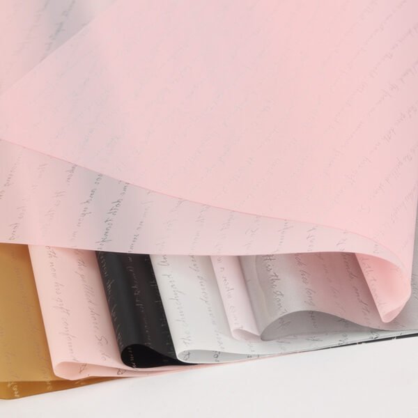 English Letter flower Wrapping Paper