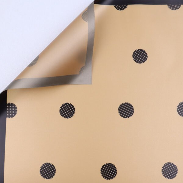 Polka Dot gold wrapping paper