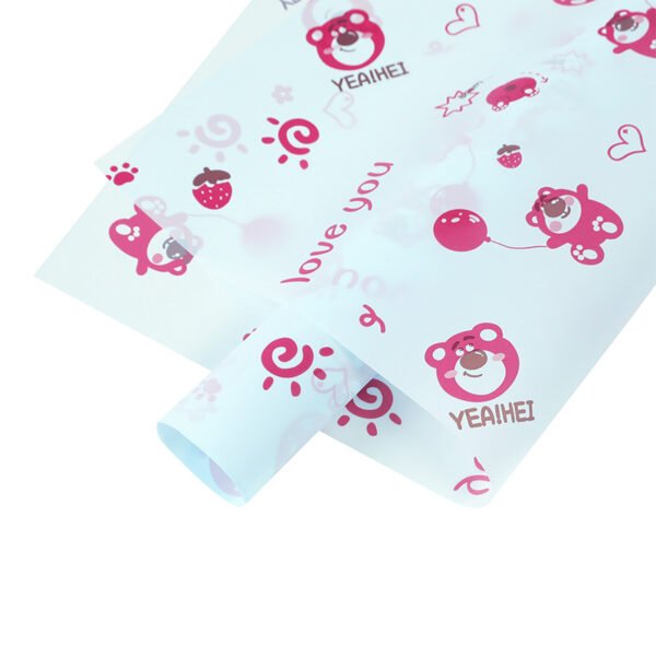 Balloon Strawberry Bear Wrapping Paper