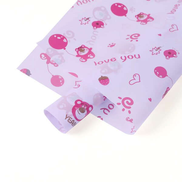 Balloon Strawberry Bear Wrapping Paper