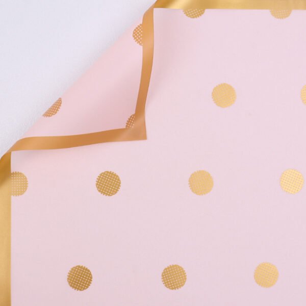 Polka Dot gold wrapping paper