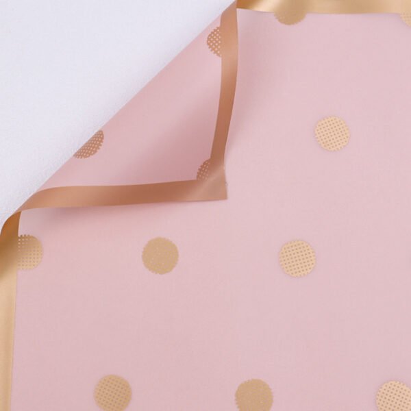 Polka Dot gold wrapping paper