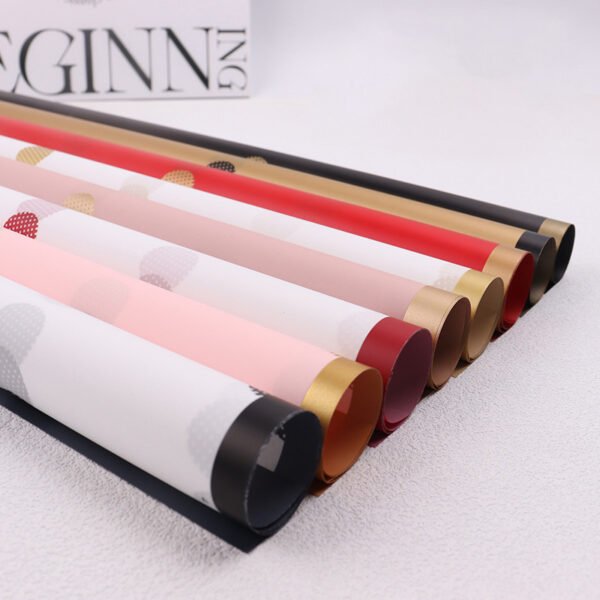 Polka Dot gold wrapping paper