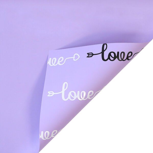 Romantic LOVE Letter Print Flower Paper