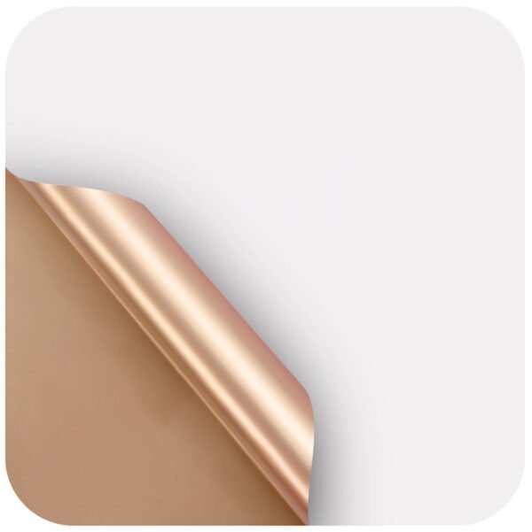 Dual-Color Gilded Waterproof Floral Wrapping Paper