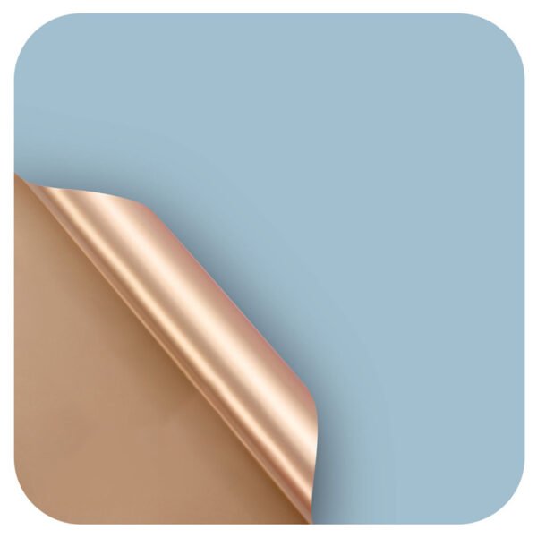 Dual-Color Gilded Waterproof Floral Wrapping Paper