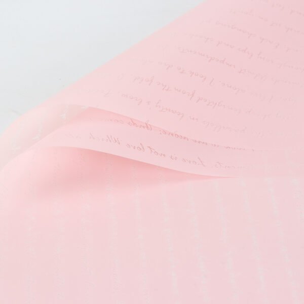 English Letter flower Wrapping Paper