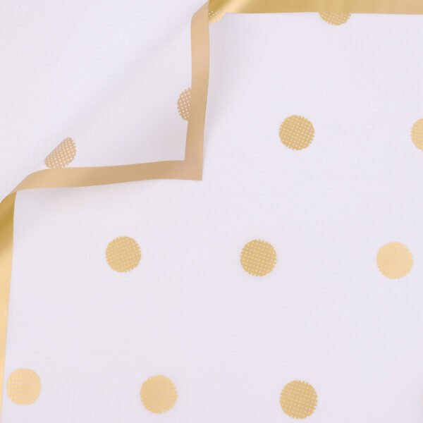 Polka Dot gold wrapping paper