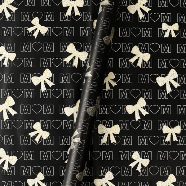 Cute Bow Pattern Flower Wrapping Paper