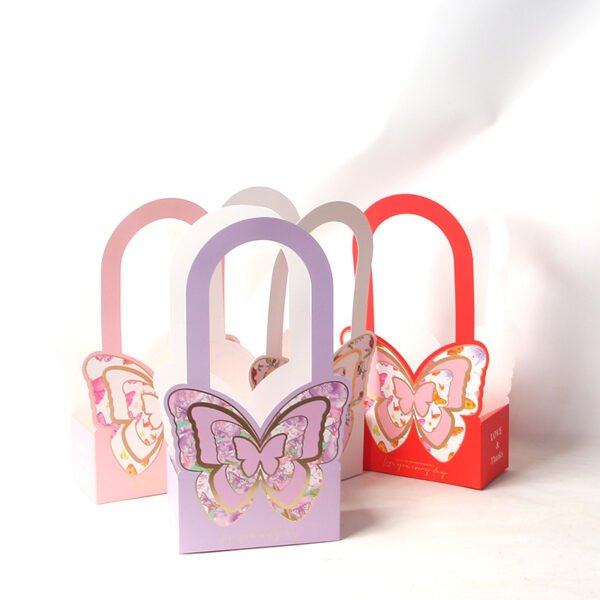 Butterfly Shape Handheld Gift Basket Boxes