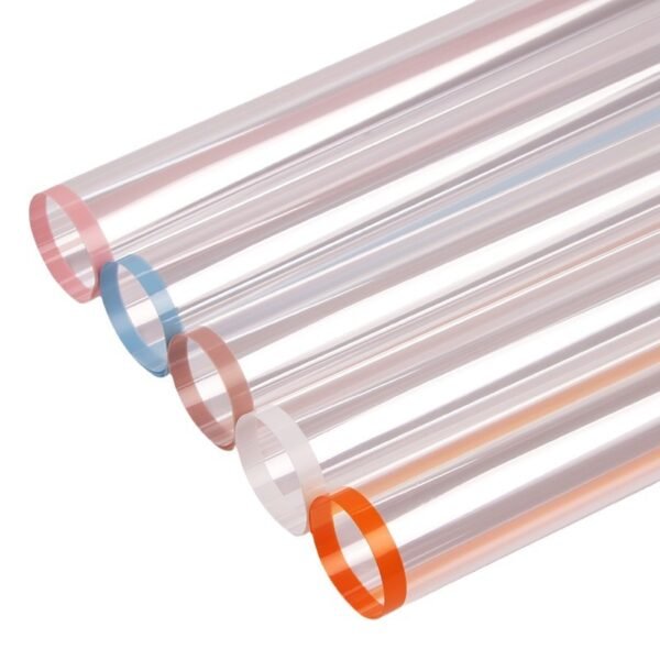 Clear OPP Flower Wrapping Paper with Colorful Edges