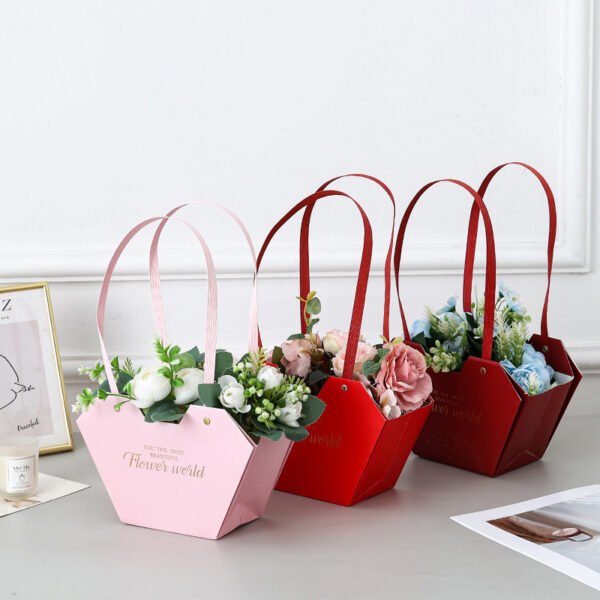 Heart-Shaped Hot Stamping Embossing Tote Bags