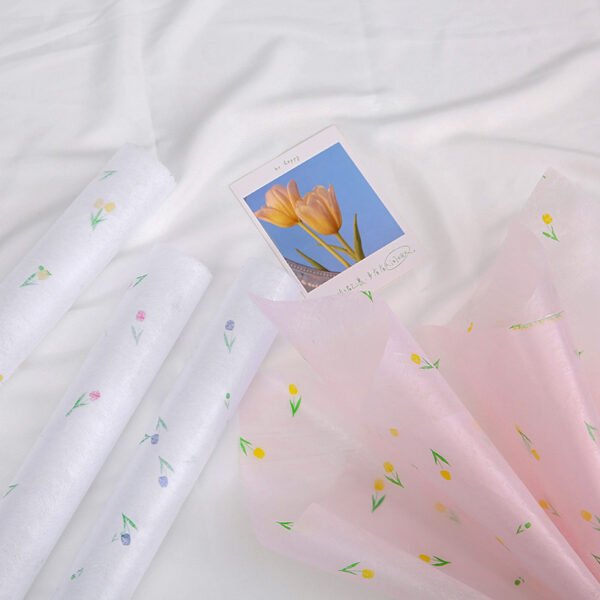 Petal Rain Flower Wrapping Paper