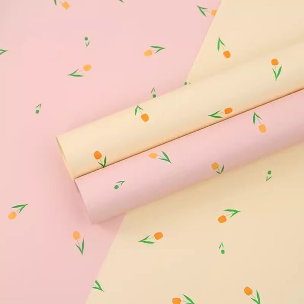 Petal Rain Flower Wrapping Paper