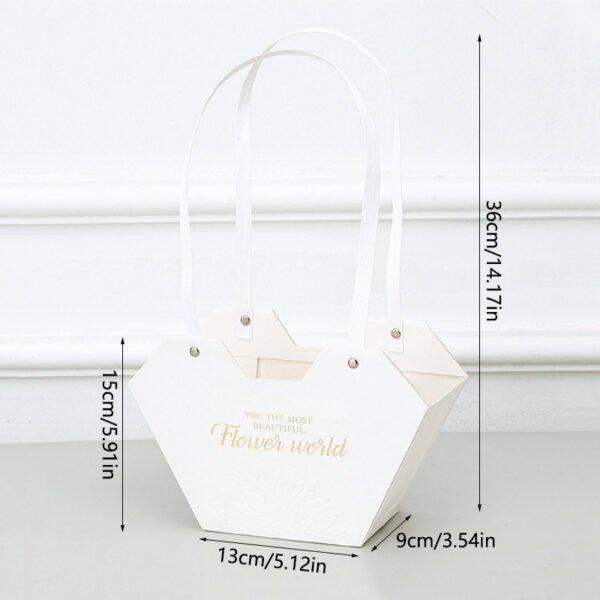 Heart-Shaped Hot Stamping Embossing Tote Bags