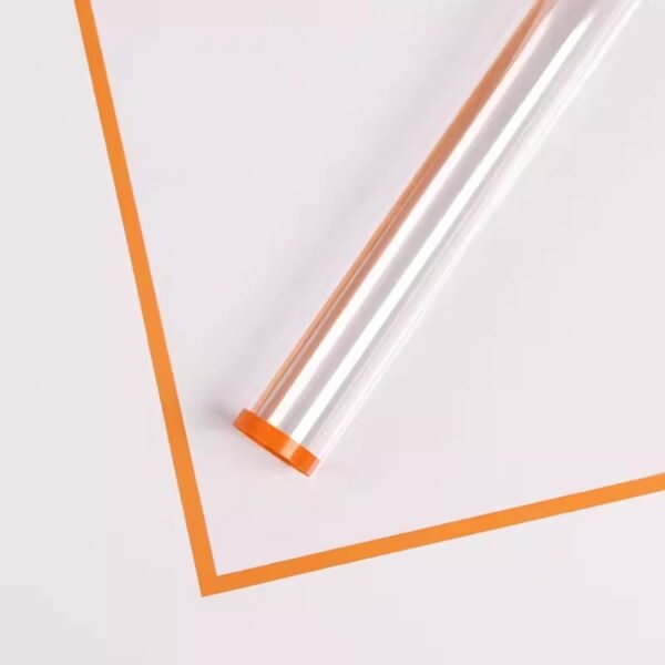 Clear OPP Flower Wrapping Paper with Colorful Edges