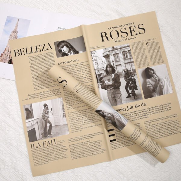 English Newspaper Wrapping Paper
