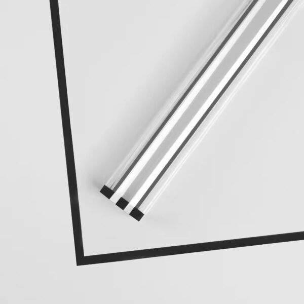 Clear OPP Flower Wrapping Paper with Colorful Edges