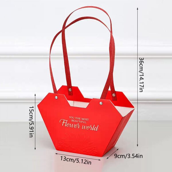 Heart-Shaped Hot Stamping Embossing Tote Bags