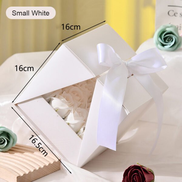 Square Birthday Cake Box Custom Flower Box
