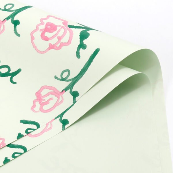 Bouquet Wrapping Paper with Rose Print