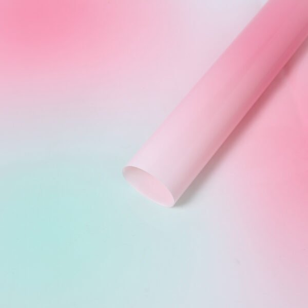 Gradient Fresh Colorful Flower Bouquet Wrapping Paper