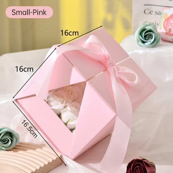 Square Birthday Cake Box Custom Flower Box