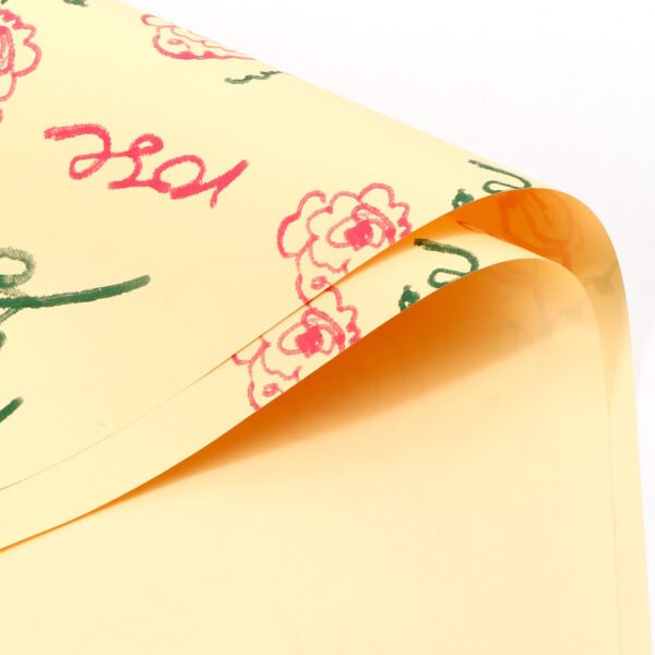 Bouquet Wrapping Paper with Rose Print
