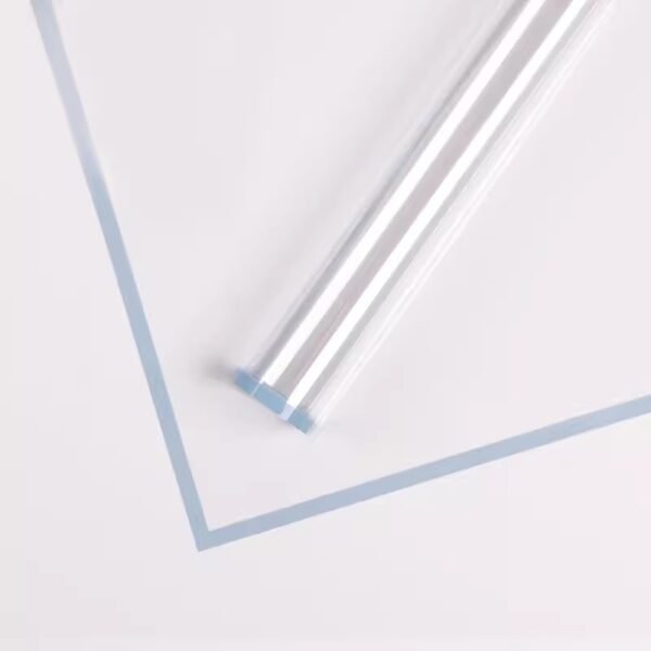 Clear OPP Flower Wrapping Paper with Colorful Edges