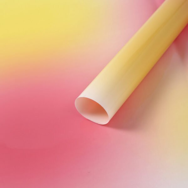 Gradient Fresh Colorful Flower Bouquet Wrapping Paper
