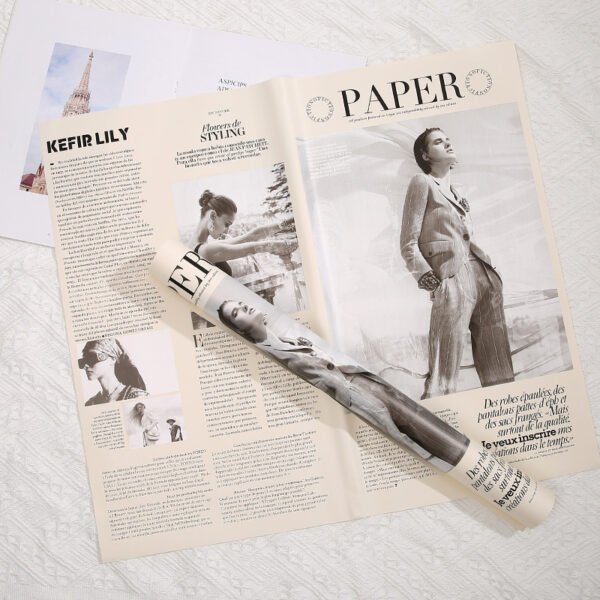 English Newspaper Wrapping Paper